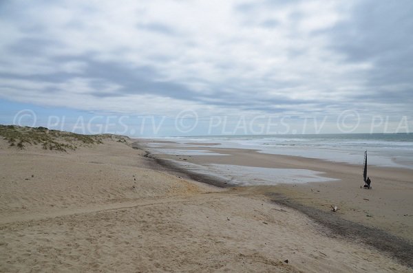 South beach in Montalivet les Bains in France