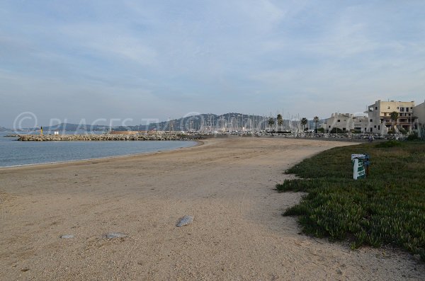 South beach of Port-Grimaud in France