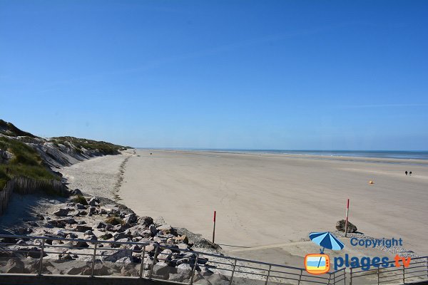 Large beach in Quend in France