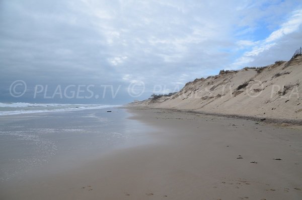 Plage entre Amélie et le centre ville de Soulac