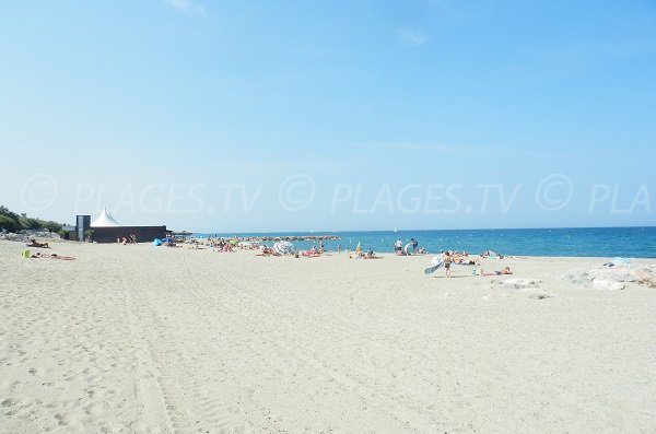 South beach in Saint Cyprien in France