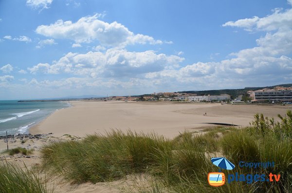 Foto della spiaggia sud di St Pierre sur Mer in Francia