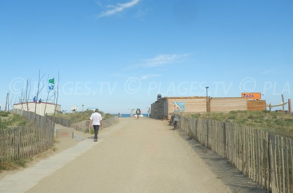 Sentier d'accès à la plage de Torreilles