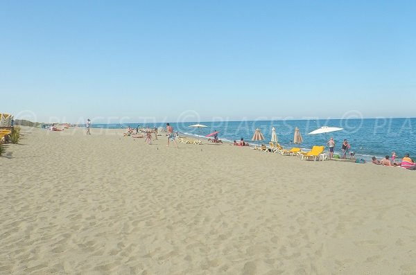 Spiaggia Sud di Torreilles in estate