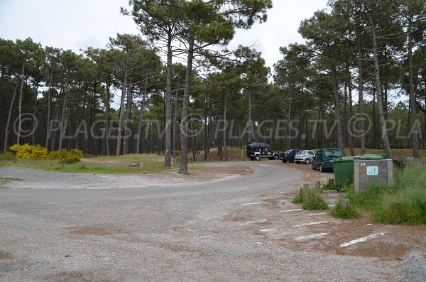 Parking de la plage super sud de Lacanau