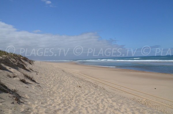 Super South beach in Lacanau Océan in France