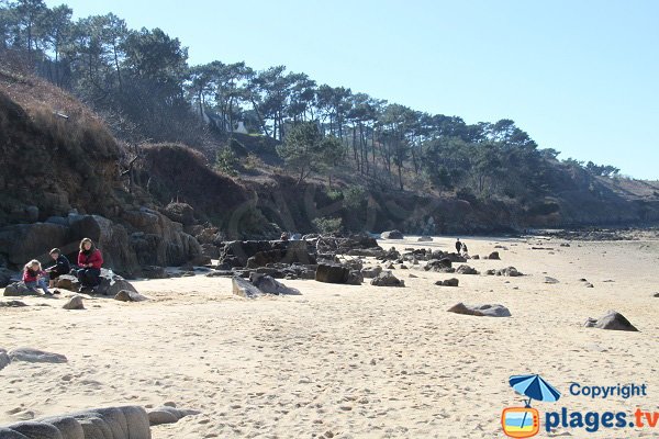 Beach of Tahiti in Carantec in Brittany