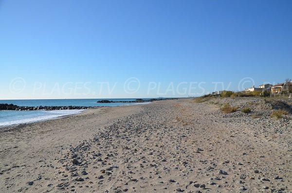 Différentes anses de sable à l'est de Frontignan