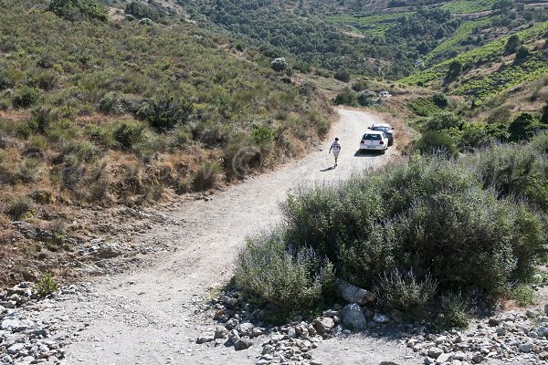 Access to the Taillelauque cove in Banyuls sur Mer