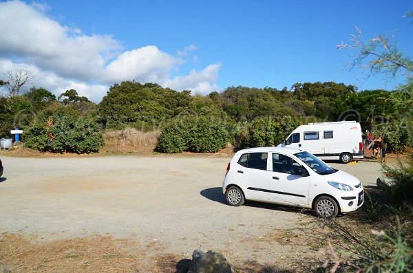 Parking of Talasani beach - Corsica