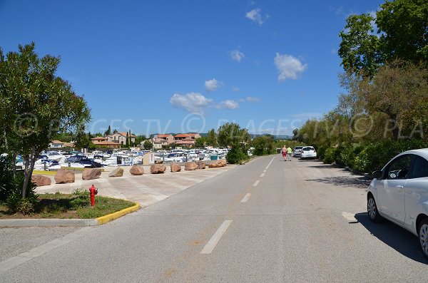 Parking of Tamaris beach La Londe les Maures