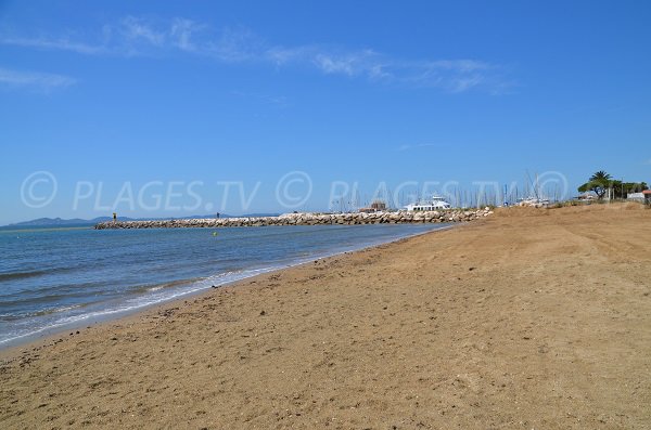 Tamaris beach in La Londe des Maures in France