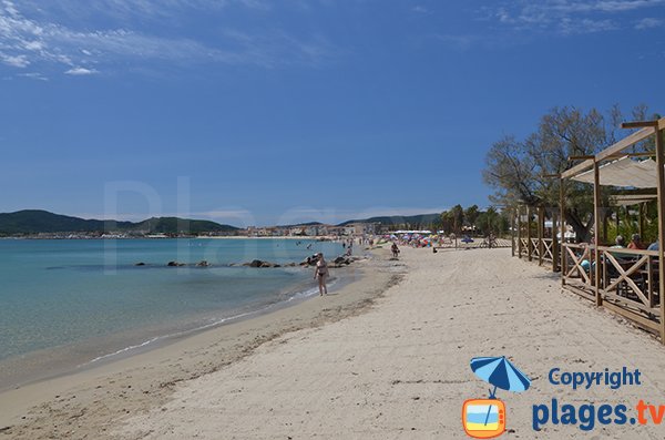 Tamaris beach in Port Grimaud in France