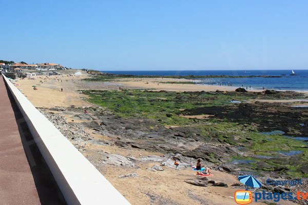 Plage de Tanchet à chateau d'Olonne