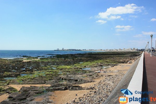 Plage de Tanchet avec vue sur les Sables d'Olonne