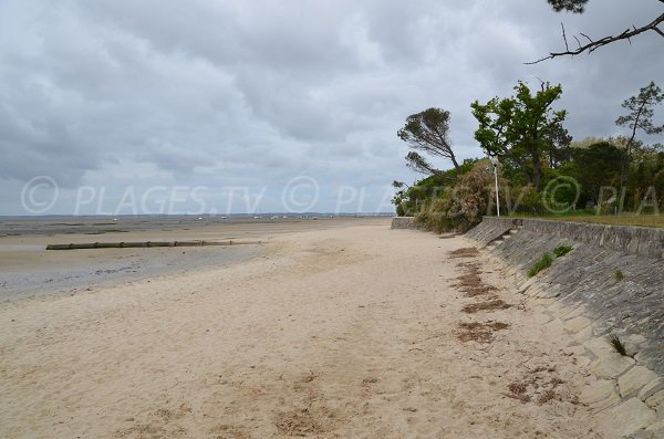 Plage de Lanton après le port