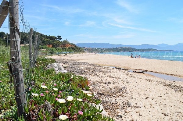 Plage à Coggia à côté de la plage de Santana