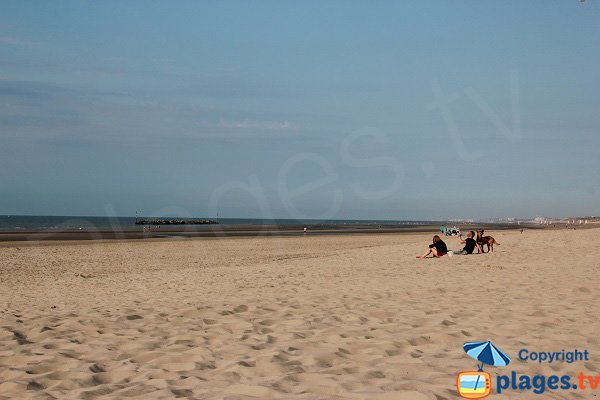 Plage de Malo les Bains avant le parc du Vent