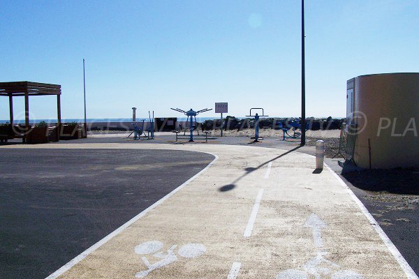 Gli impianti sportivi sulla spiaggia Terrasses du Soleil