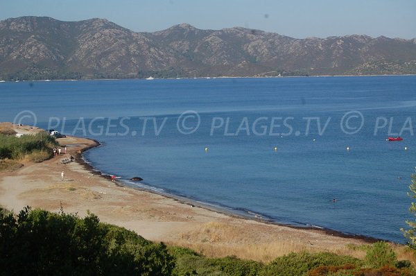 Extrémité de la plage de Tettola à St Florent