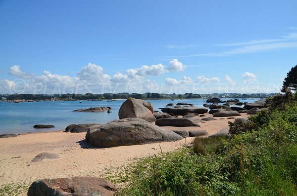 Renote island cove in Trégastel