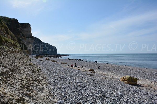 Photo de la plage du Tilleul proche d'Etretat