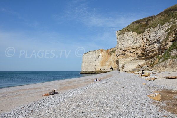 Photo de la plage d'Antifer au Tilleul (76)