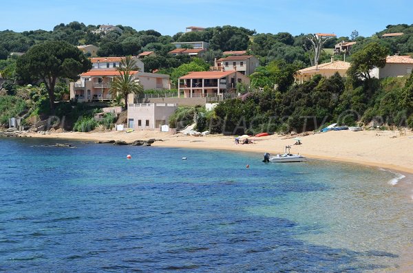 Nord della spiaggia Tiuccia in Corsica