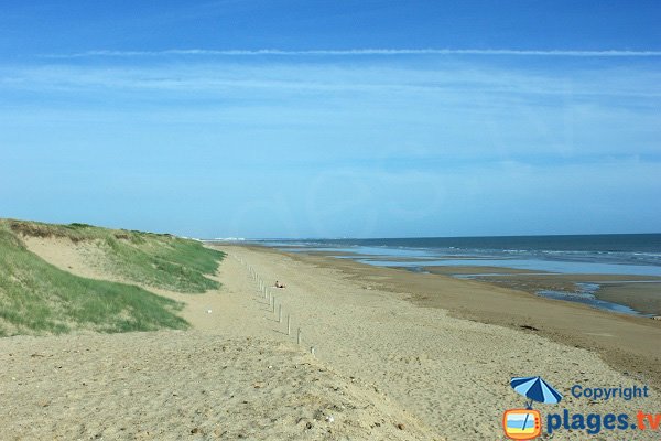 Foto della spiaggia della Tonelle a St Jean de Monts in Francia