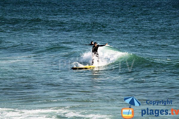 Kitesurf sur la plage de la Torche - Plomeur