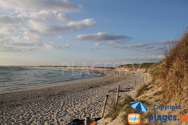 Photo de la plage de la Torche en Bretagne - Plomeur