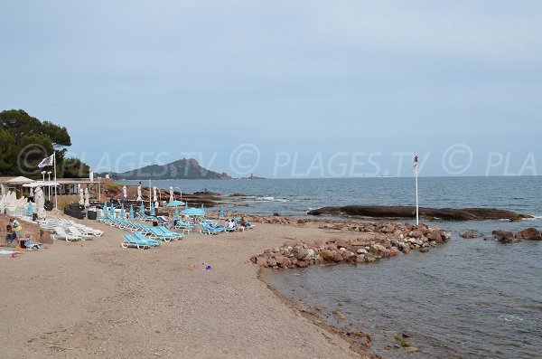 Tortue beach in Saint Raphael in France