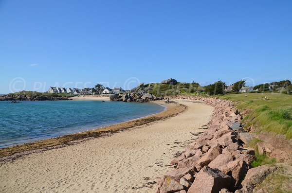 Plage du Toull Bihan à Trégastel