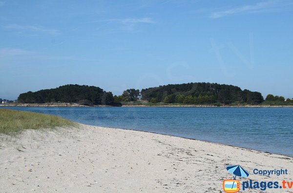 Partie nord de la plage de Toul Gwenn de Pleumeur Bodou