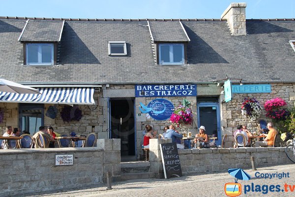 Restaurant sur l'ile grande à proximité de Toull Gwen