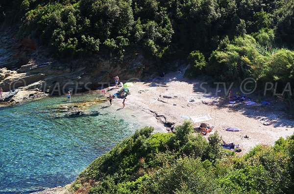 Confidential cove in cap Corse next to Pietracorbara