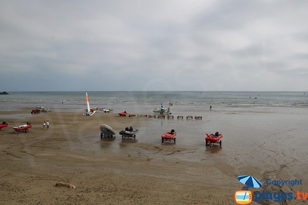 Plage de Tournemine à marée descendante - Plérin