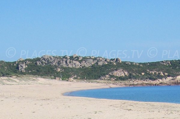 Plage de Tralicetu à proximité de Sartène en Corse