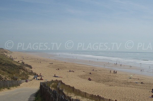 Plage au nord de La Tranche sur Mer