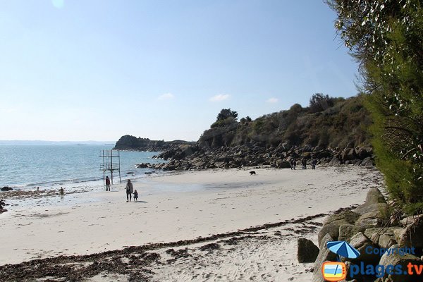 Photo de la plage de Traon Erc'h à Roscoff en Bretagne