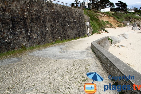 Accès à la crique de Trégana à Locmaria-Plouzané - Bretagne