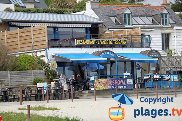 Restaurant dans l'anse de Trégana à Locmaria-Plouzané