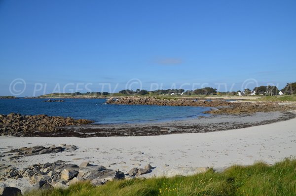 Plage de Treiz Lern à Pleumeur Bodou en Bretagne