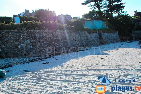 Rebord de la plage de Tremazan - Landunvez