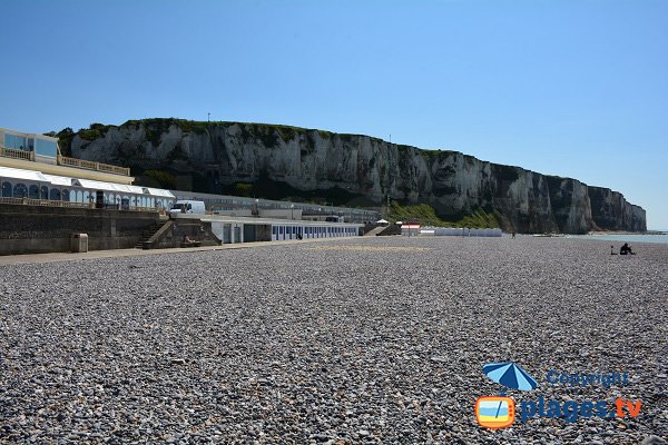 Seaside front of Tréport in France