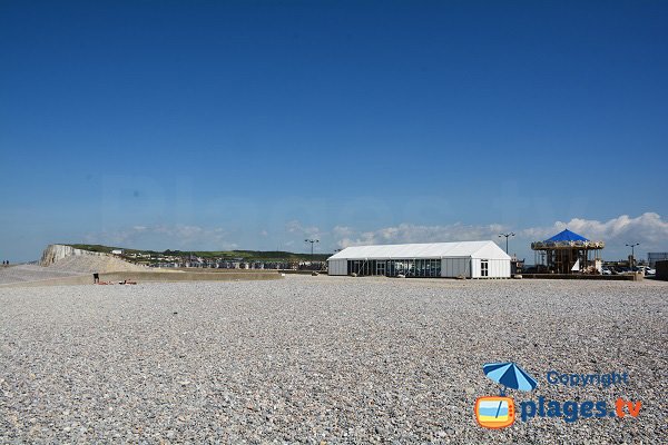 Tréport beach near the port