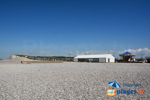 Tréport beach near the port