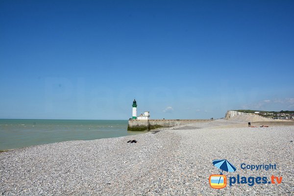 Partie nord de la plage de Tréport