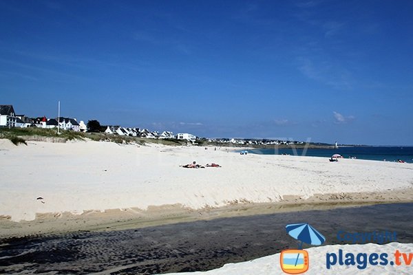 Fin de la plage de Trescadec à Audierne