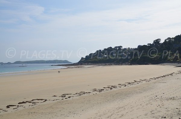 Beach in Perros Guirec near the Casino - Brittany